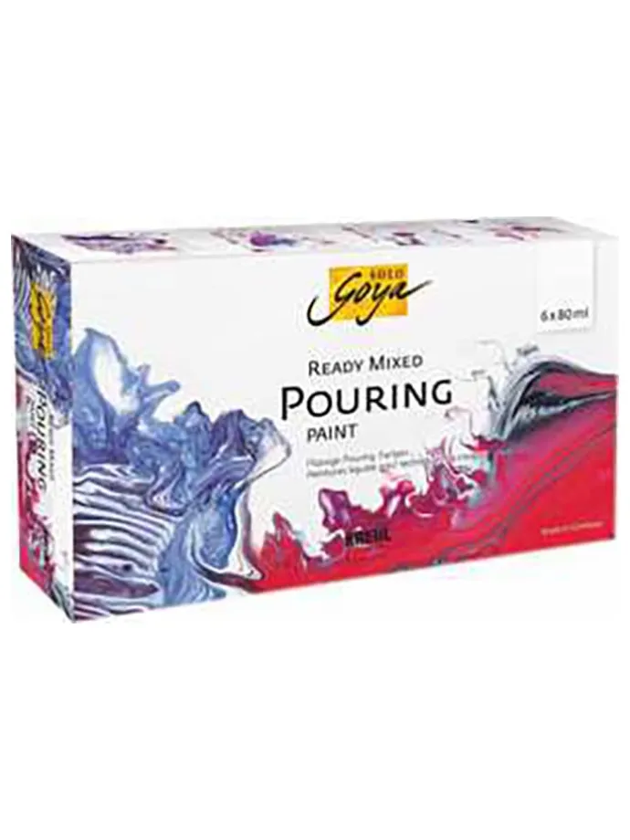 Acrylverf "Ready Mixed Pouring Set" - 6 stuks - vanaf 9 jaar