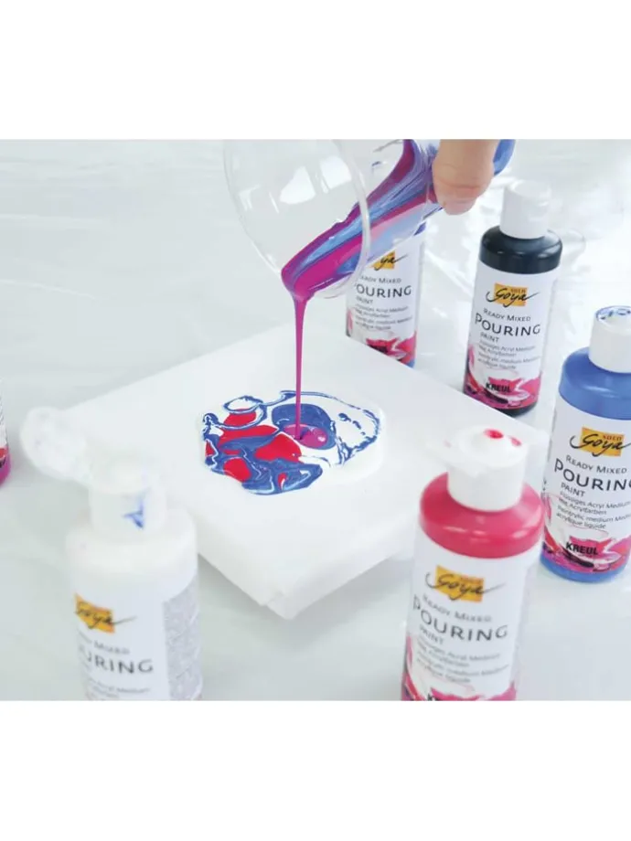 Acrylverf "Ready Mixed Pouring Set" - 6 stuks - vanaf 9 jaar