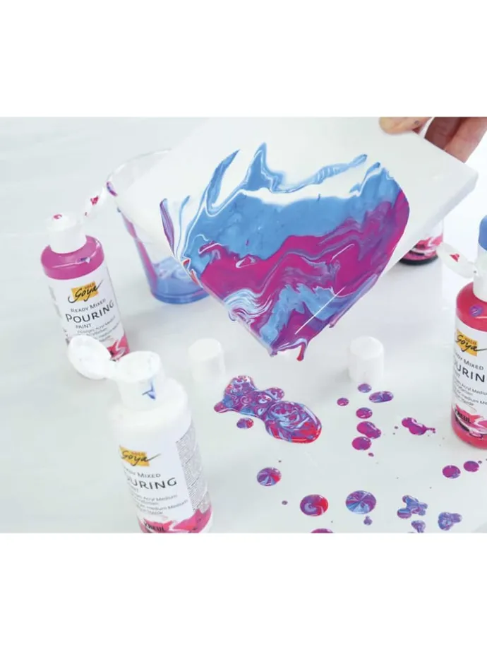 Acrylverf "Ready Mixed Pouring Set" - 6 stuks - vanaf 9 jaar