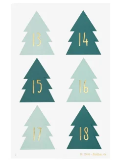 Adventskalenderstickers 