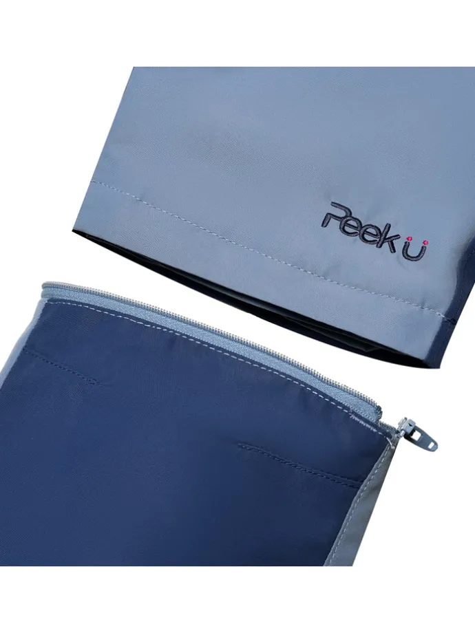 Afritstrekkingbroek "Terra" blauw/lichtblauw