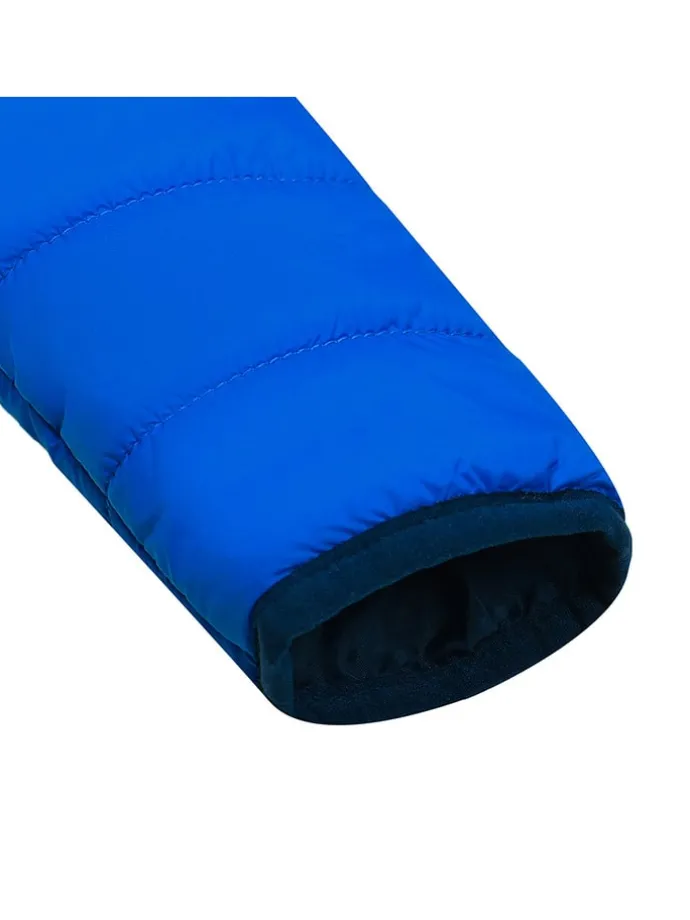All-season doorgestikte jas "Baz" blauw/lichtbruin