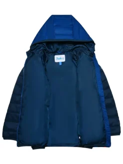 All-season doorgestikte jas "Caspian" blauw