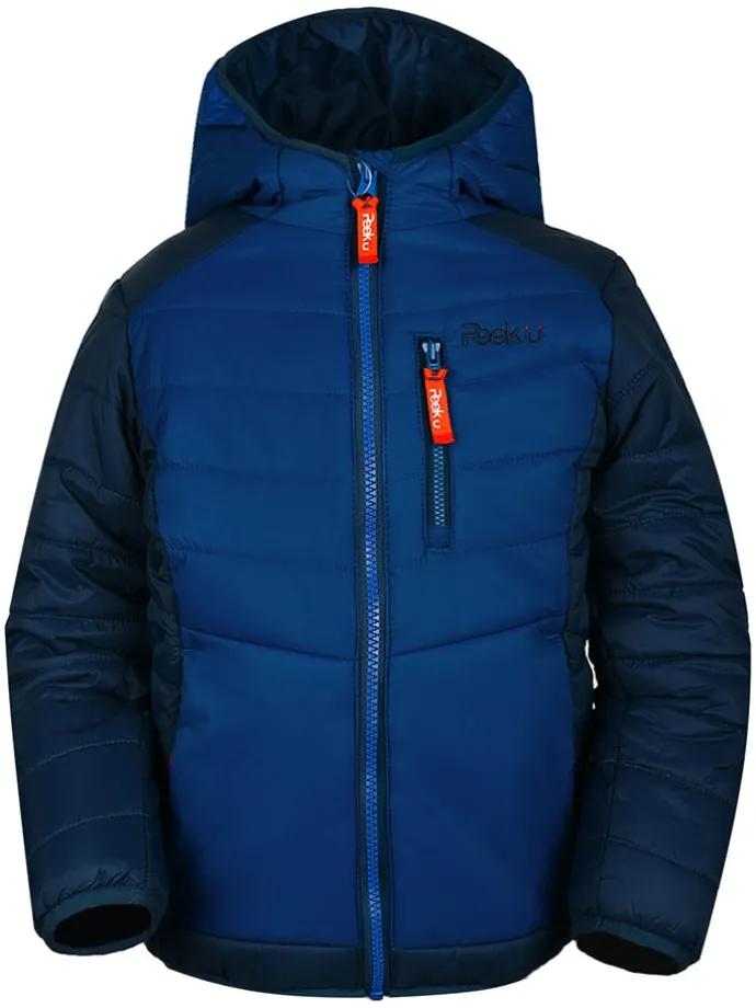 All-season doorgestikte jas "Caspian" blauw