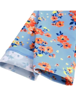 Badpak "Aarna" blauw/oranje
