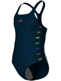 Badpak "Eco+ H-Bloom" donkerblauw/meerkleurig