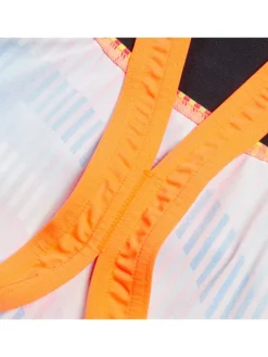 Badpak ''Eco+'' zwart/oranje/blauw
