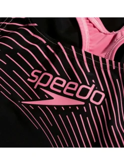 Badpak "Medley" zwart/roze