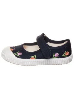 Ballerina's met bandje donkerblauw