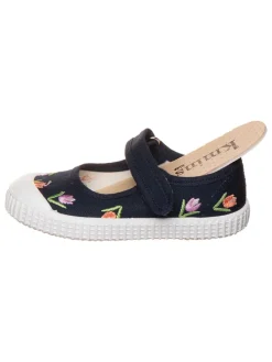 Ballerina's met bandje donkerblauw