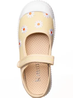 Ballerina's met bandje geel