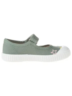 Ballerina's met bandje groen