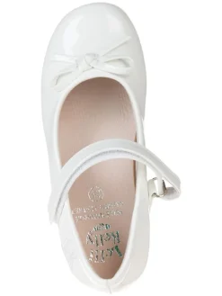 Ballerina's met bandje wit