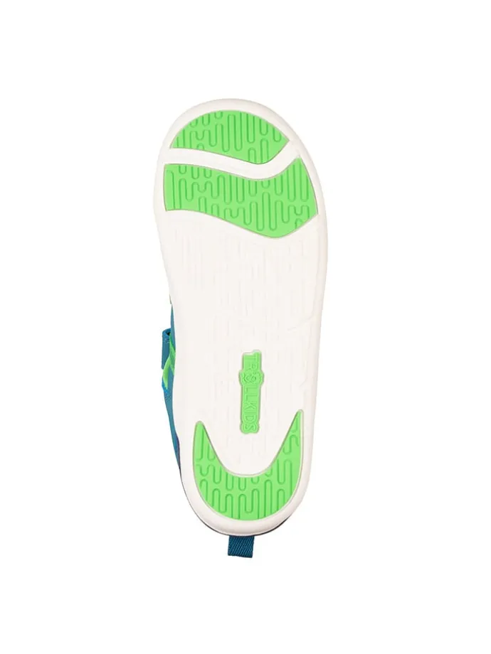Barefootenkelsandalen "Saltfjord" blauw/groen