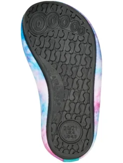Barevoetschoenen "Batik" blauw/lichtroze