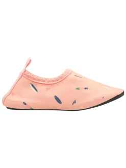 Barevoetschoenen "Surfbrett Palmen" lichtroze