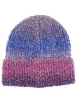 Beanie blauw/paars