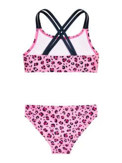 Bikini "Leo-Print" lichtroze/zwart