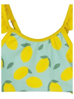Bikini lichtblauw/geel