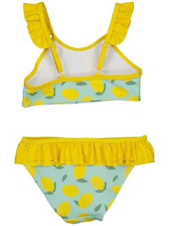 Bikini lichtblauw/geel