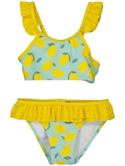Bikini lichtblauw/geel
