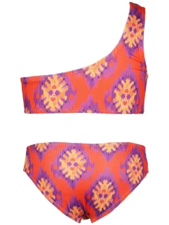 Bikini rood/paars/oranje