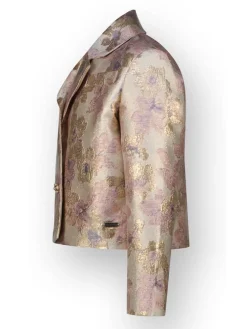 Blazer beige/goudkleurig/lichtroze