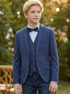Blazer - regular fit - blauw