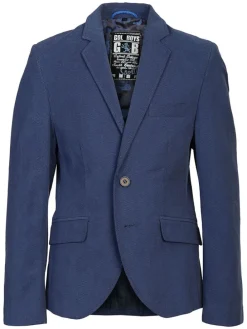 Blazer - slim fit - blauw