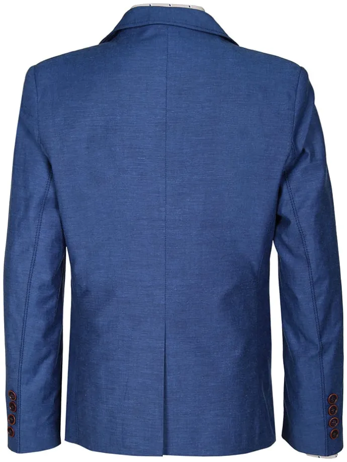 Blazer - slim fit - blauw
