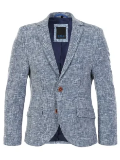 Blazer - slim fit - blauw