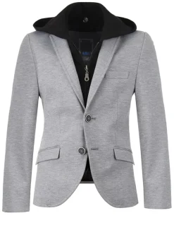 Blazer - slim fit - grijs