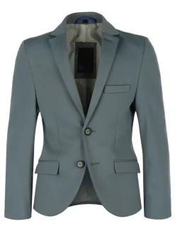 Blazer - slim fit - grijs