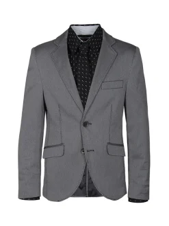 Blazer - slim fit - grijs