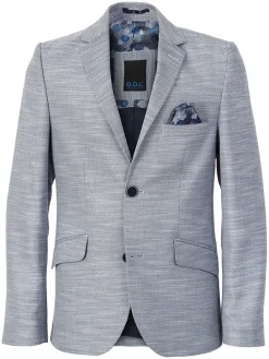 Blazer - slim fit - lichtblauw