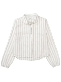 Blouse beige/wit
