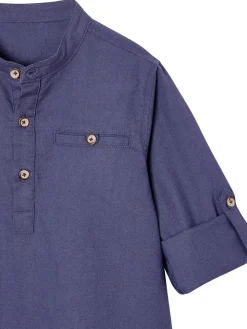 Blouse blauw
