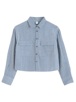 Blouse blauw