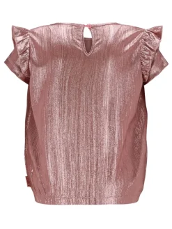 Blouse "Brook" lichtroze/goudkleurig