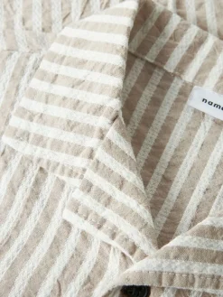 Blouse "Fedenis" beige/wit