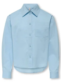 Blouse "Freddy Life" lichtblauw