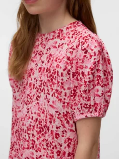 Blouse "Menny" lichtroze/rood