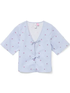 Blouse "Odea" lichtblauw