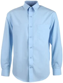 Blouse - regular fit - lichtblauw