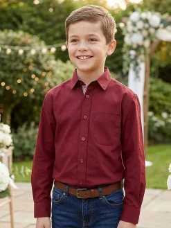 Blouse - regular fit - rood