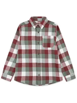 Blouse rood/groen