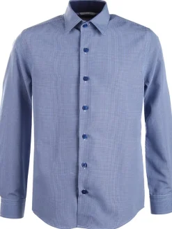 Blouse - slim fit - blauw