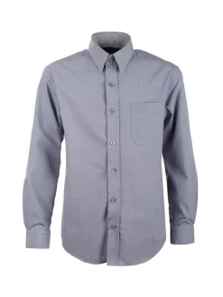 Blouse - slim fit - grijs