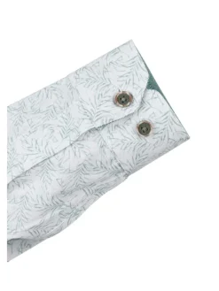 Blouse - slim fit - wit/groen