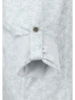 Blouse - slim fit - wit/groen